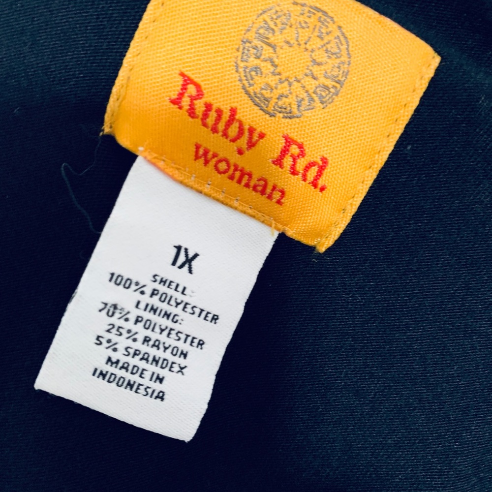 Ruby Rd Asymmetrical Fall Tunic Travelers Blouse - Picture 5 of 6